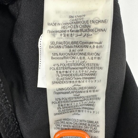 BCBGMaxazria Racerback Bodysuit Top XXS Textured Striped Sleeveless Blue Black - Picture 14 of 14